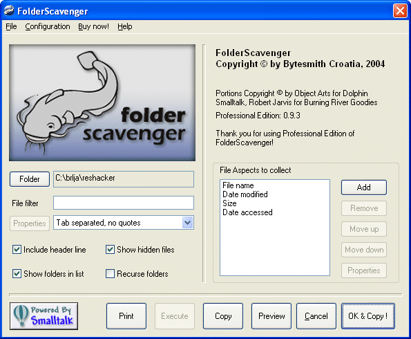 FolderScavenger Screenshot